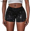 Damskie spodenki VsStiar 2023 Summer cekiny kobiety Glitter Elastic tali