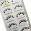 Makeup Tools 5 Pairs 3D Natural Half Eye Thick False Eye Lashes Mink Lashes Soft Fake Cat Eyelash Wispy Makeup Eyelashes Cilios 230612