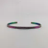 Kostenloses Beispiel für Mantra-Nachricht, positive Liedtexte, Textzitate, gravierte Armreifen, inspirierendes Armband für Frauen