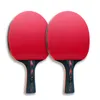 Tennis stołowy Raquets Huieson 56-Star Stale Tennis Rakets Ping Pong Rakiety Długie uchwyt Krótki uchwyt podwójna twarz Pimples-in Druby z torbą 230612