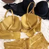 Sutiãs de renda peito pequeno franzido bralette sexy superior fino inferior grosso meia xícara conjunto de roupa íntima sutiã oco 230613