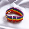 Fashion Rainbow Bracelet Girl Boy Wristband Bracelet Cotton Linen Adjustable Couple Jewelry Friendship Jewelry