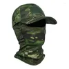 Berretti a sfera 2023 Cappuccio militare Tactical Army Baseball per uomo Donna Summer Snapback Cappelli da sole Outdoor Camouflage Balaclava Mezza maschera da sci