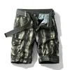 Shorts Masculino Shorts Cargo Masculino Primavera Verão Calças de Algodão Bermuda Camuflada Jeans Casual Calças Com Vários Bolsos Vestuário Masculino Cargo Short 230613