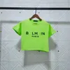 Projektant Balman T Shirt Crop Top Liters Print TEE Summer T-shirt żeńska swobodne krótkie rękawe