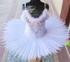 Dancewear Professional Ballet Tutu Skirts For Ballerina Dress Figure Skating Performance Dress White Swan Lake Clothes 230612