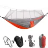 Hamacs Net hamac Camping en plein air suspendu lit de couchage balançoire Portable Double Double personne hamacs