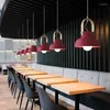 Подвесные лампы скандинавские светодиодные железные светильники макарон цвет творческий ресторан для спальни светильники светильника для сотовой связи
