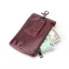 Sac banane en cuir de vachette à grain supérieur de 6,3 pouces Style universel 1 poche zippée + 2 poches pour téléphone