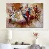 Contemporary Abstract Art on Canvas Dancing Textured Handmade Oil Painting Wall Decor