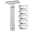 Razors Blades BAILI Open Close Comb Double Edge Safety Razor Stainless Wet Shave for Men Women with 5 Platinum Legend Pro BRB3P 230612