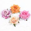Suszone kwiaty 2pcs Wysokiej jakości jedwabny misie z różami głowa kwiat ściana sztuczna na domową dekorację ślubną fałszywe rośliny