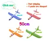 Big Foam Plane Flying Glider Toy With LED Light Hand Throw Airplane Outdoor Game Aircraft Model Toys for Children Boys Gift