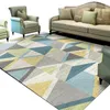 Carpets YOUZI Household Geometry Area Rug Ultra Soft Non-slip Stain Resistant Carpet Home Decor For Living Room Bedroom