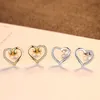 Charme femmes romantique coeur boucles d'oreilles marque de luxe européenne 3A Zircon s925 boucles d'oreilles en argent femme haut de gamme exquis boucles d'oreilles bijoux saint valentin cadeau