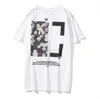 Offes sommar t shirt mens kvinnor designers t-shirts lösa tees 2023 man casual skjorta lyxiga kläder streetwear shorts hylsa polos tshirts storlek s-x vit g 2023