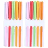 10 paires de baguettes chinoises en plastique de couleurs assorties de 8,7 pouces de long