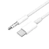 USB C till 3,5 mm aux -hörlurar typ C 3.5 Jackadapter Ljudkabel för Samsung Galaxy Note 10 Plus Note 8 S8 Edge i detaljhandeln