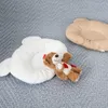 CAPS HATS CHILD PILLOW BORN SLEEP SUPPORT CONCAVE看護師かわいいベアの耳のデザイン白いグリッドベビーヘッドクッション230613