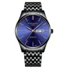 Wristwatches Top Male Clock Fashion Wristwatch Men's Watch Ultra-Thin Double Calendar Waterproof Casual Sport Watches For