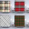 Tende Tenda da doccia britannica geometrica Scozzese verde a quadretti Tartan Rosso Scozia Natale Tavolo scozzese Kilt irlandese Pittura Bagno