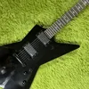 Customs Black Goose Electric Guitar wolf and snake inlays Fast Free Ship