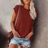 2023 spring and summer new women's solid off shoulder T-shirt women long t shirt tops Pocket Crew Neck