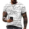 T-shirt da uomo T-shirt stampata con alfabeto 3D di fascia alta da uomo T-shirt europea e americana Street Trend Style Alta qualità Taglia S-5XL Abbigliamento di marca 230613