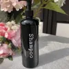 Sets personalisierte schwarze schwarz nachfüllbare Shampooflasche 500 ml benutzerdefinierte Name Bad Aufbewahrung Duschgelflaschen Duschgeschenk modern