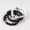 Strand 1strand 8mm Natural Stone Bead String Bracelet Long 19cm Couple Bracelets For Women Health Care Magnet Help Weight Loss Jewelry