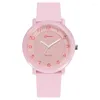 Orologi da polso 2023 Moda impermeabile Orologio casual carino semplice per donna Bambini Bambini Quadrante rotondo Cinturino in silicone Reloj Montre