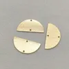 Médaillons Arrival21x12mm 100pcs pendentif en laiton demi-cercle charme pour collier fait main boucles d'oreilles pièces de bricolage résultats de bijoux composants 230612