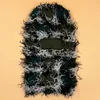 Mode Gezichtsmaskers Halsbeenkap Bivakmuts Verontruste Gebreide Full Face Ski Masker Winter Winddichte Nekwarmer voor Mannen Vrouwen Fits All 230612