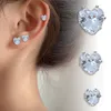 Mode élégant oreille magnétique pour les femmes de luxe rond amour coeur boucles d'oreilles sans bijoux R230613