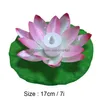 Couronnes De Fleurs Décoratives Led Lampe De Lotus Colorf Changé Piscine D'eau Flottant Souhaitant Lumière Lanterne Bougie Sans Flamme Lampes De Fleurs F Dhta9