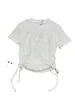 T-shirt da donna Designer 23 Summer New Temperament Age Reduction Burn Pentagram Hot Drill Girocollo Manica corta 059K