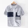 Chemises décontractées pour hommes Suehaiwe's Brand Italie Style Patchwork Fashion Fashion Men Strangement Shirt For Tops Mens Clothing Chemise Camisa