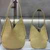 Bolsas de compras tecidas à mão Bolsas femininas de ombro Hobo Bolsas de mão de grande capacidade Bolsas de tecido de couro genuíno Bolsa de cordão Bolsas de alta qualidade