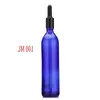 Blue Glass Liquid Reagent Pipette Bottles Eye Droper Aromatherapy 5ml-100 ml Essentialoljor Parfymer flaskor Partihandel gratis DHL ALMDV