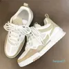 2023 Luxury Marka Erkekler Sneaker Ayakkabı Teknik Mesh Python Styled Lastik Ten Eğitmenleri Kabartmalı Deri Sıradan Çiçek Çok Yönlü Kaykay Yürüyüşü