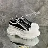 Kvinnor Mens Fashion Quality Casual Shoes Heel Leather Lace-Up Sneaker Running Trainers Letters Flat Printed Sneakers2023