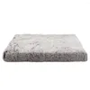 Lit de chien chaud d'hiver de chenils pour les chiens moyens grands lits orthopédiques de mousse de caisse d'oeufs avec la goutte amovible de couverture lavable Yxwh