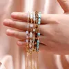 Strand Vlen Miyuki Seed Beads Simple Thin Bracelet For Women Girl Friends Gift Natural Stone Adjustable Chain Bracelets Pulseras