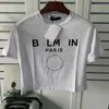 Projektant Balman T Shirt Crop Top Liters Print TEE Summer T-shirt żeńska swobodne krótkie rękawe