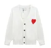 Designer pull coeur d'amour Un homme femme amoureux couple cardigan tricot v col rond col haut femme lettre de mode blanc noir lon339P