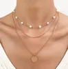 Pendant Necklaces Snake Shape Heart Design Pearl Hiphop Necklace For Girls Ladies Sweet Birthday Party Gift Female Love Drop Delivery Ottej