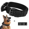 Hondenhalsbanden Riemen Tactische halsband met naam Militaire halsband Gepersonaliseerd met bedieningshand voor middelgrote grote honden Wandeltraining Jacht 230612