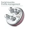 Masseur de visage EMS 3D Roller Massage Machine de levage à micro-courant Rotatif Rides Supprimer Serrer Anti Beauté de la peau 230612