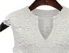 Блузка Blusas Femininas Новая модная женская рубашка кимоно белая вязанная крючком кружевная шифоновая блузка размера плюс кружевной топ Blusa Feminina 4xl 5xl