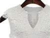 BLOUSE BLUSAS FEMININAS NYA Fashion Women Shirt Kimono White Crochet Lace Chiffon Blue Plus Size Soce Top Blusa Feminina 4XL 5XL